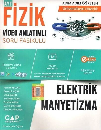 Fizik Elektrik Manyetizma Konu Anlatımlı Soru Bankası Çap Yayınları ürün görseli 1