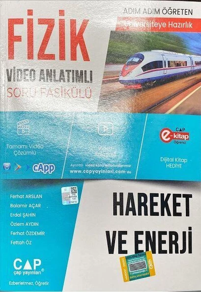 Fizik Hareket ve Enerji Konu Anlatımlı Soru Bankası Çap Yayınları ürün görseli 1