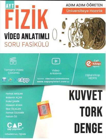 Fizik Kuvvet Tork Denge Konu Anlatımlı Soru Bankası Çap ürün görseli 1