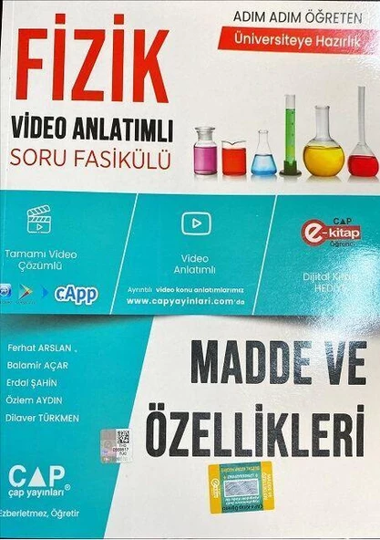 Üniversiteye Hazırlık Fizik Madde ve Özellikleri Konu Anlatımlı Soru Bankası Çap Yayınları ürün görseli 1