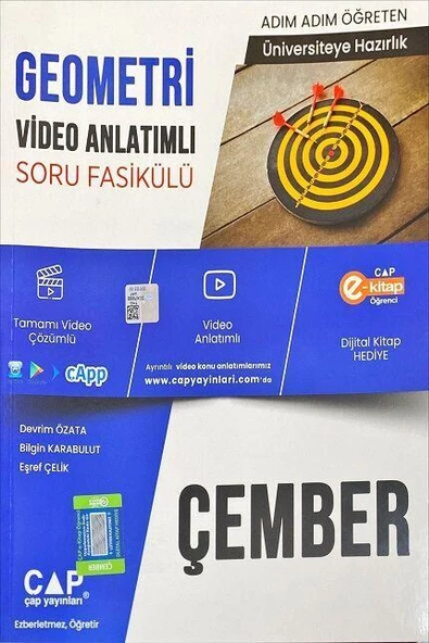 Üniversiteye Hazırlık Geometri Çember Konu Anlatımlı Soru Bankası Çap Yayınları ürün görseli 1
