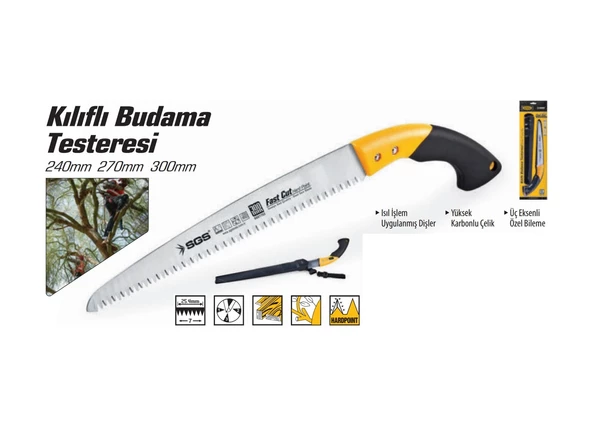 SGS  Kılıflı Budama Testeresi 240MM - ürün görseli 1