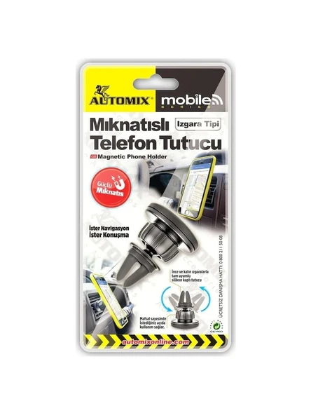 Automix Manyetik Telefon Tutucu Izgara Tipi ürün görseli 1