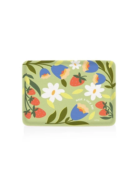 THE MİA SPRİNG KAYDIRMAZ TEPSİ YEŞİL 37x28  CM ürün görseli 1