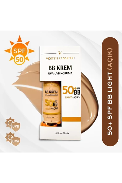 VESTİTİ COSMETİC,BB Krem Açık (Light)+50 SPF ürün görseli 1