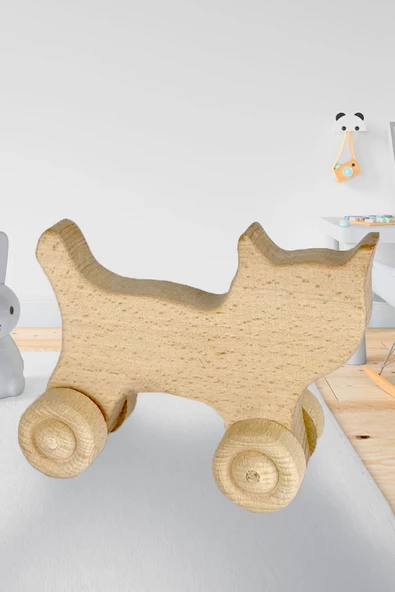 Ahşap Oyuncak Kedi ürün görseli 1