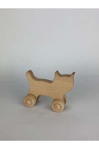 Ahşap Oyuncak Kedi - Resim 3