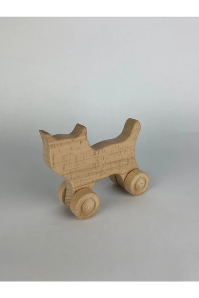 Ahşap Oyuncak Kedi - Resim 4