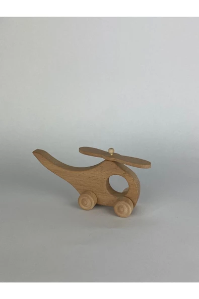 Ahşap Oyuncak Helikopter - Resim 4