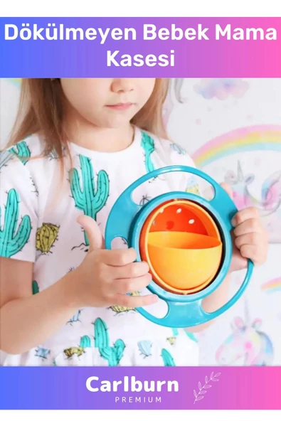 Özle Üretim Bpa İçermeyen Pratik Kolay Temizlenir Eğlenceli Asla Dökülmeyen Bebek Mama Kasesi ürün görseli 1