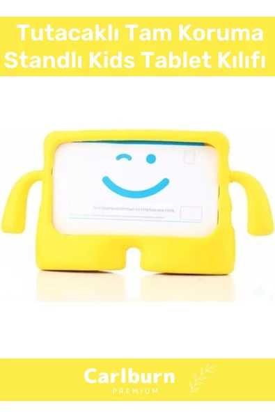 Özel Üretim Apple Ipad 7. 8. 9. Nesil 10.2 Inç Yumuşak Dokulu Tutacaklı Tam Koruma Standlı Kids ürün görseli 1