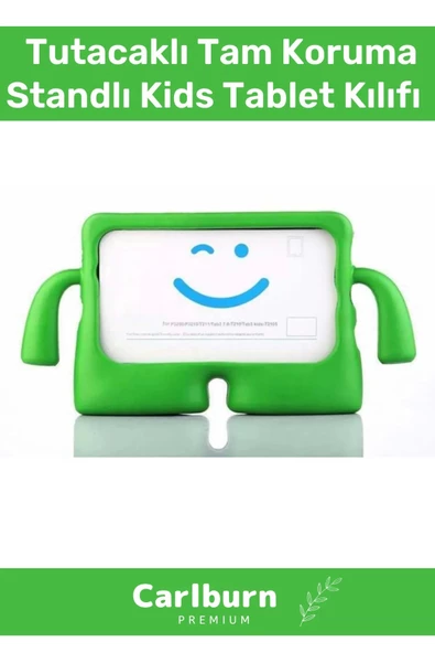 Özel Üretim Apple Ipad 7. 8. 9. Nesil 10.2 Inç Yumuşak Dokulu Tutacaklı Tam Koruma Standlı Kids ürün görseli 1