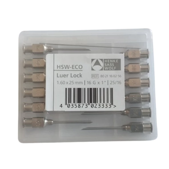 HENKE - ENJEKTÖR İĞNE UCU ÇELİK 16G X 1" 1 PAKET (12 ADET) ürün görseli 1