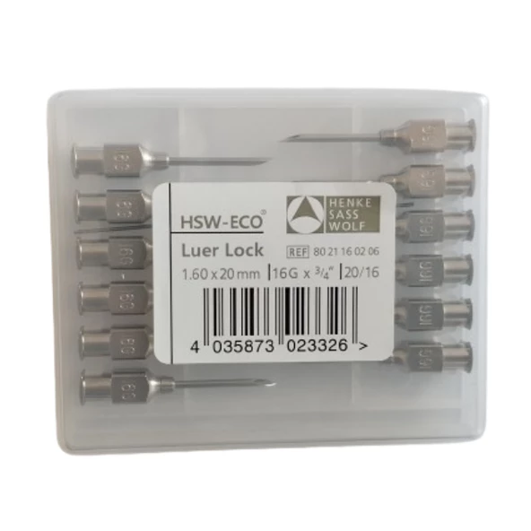 HENKE - ENJEKTÖR İĞNE UCU ÇELİK 16G X 3/4" 1 PAKET (12 ADET) ürün görseli 1