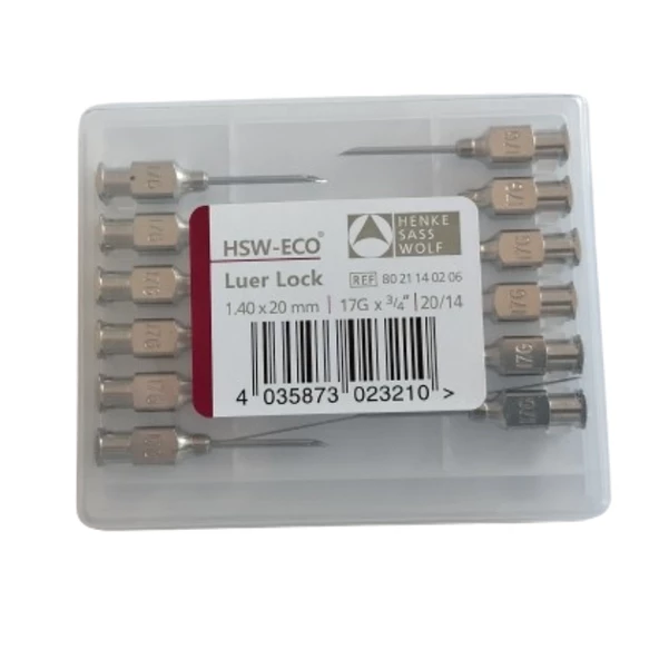 HENKE - ENJEKTÖR İĞNE UCU ÇELİK 17G X 3/4" 1 PAKET (12 ADET) ürün görseli 1