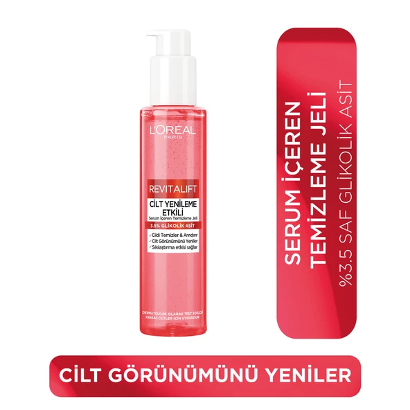L'Oréal Paris Revitalift Cilt Yenileme Etkili Temizleme Jeli 150ML - Glikolik Asit ürün görseli 1