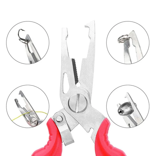 Bauer Balıkçı Pensesi - Kırmızı (Kitlenebilir Model) - Resim 3