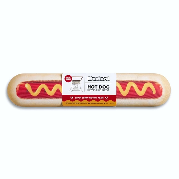 Mustard Hot Dog Silikon Klavye Desteği ürün görseli 1
