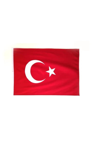 Türk Bayrağı 100x150 cm Alpaka Kumaş Fabrikasyon Baskı ürün görseli 1