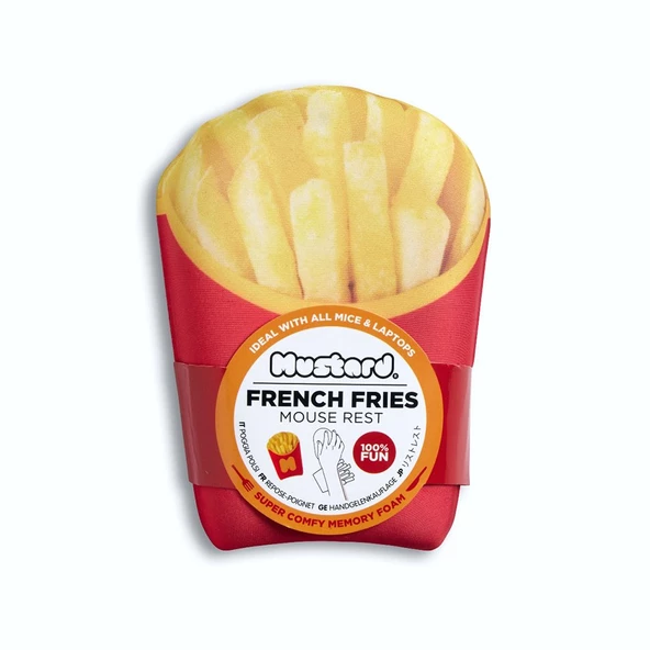 Mustard Fries Mouse Silikon Bilek Desteği ürün görseli 1
