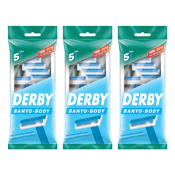 Derby Banyo 5 li Poşet Tıraş Bıçağı x 3 Adet ürün görseli 1