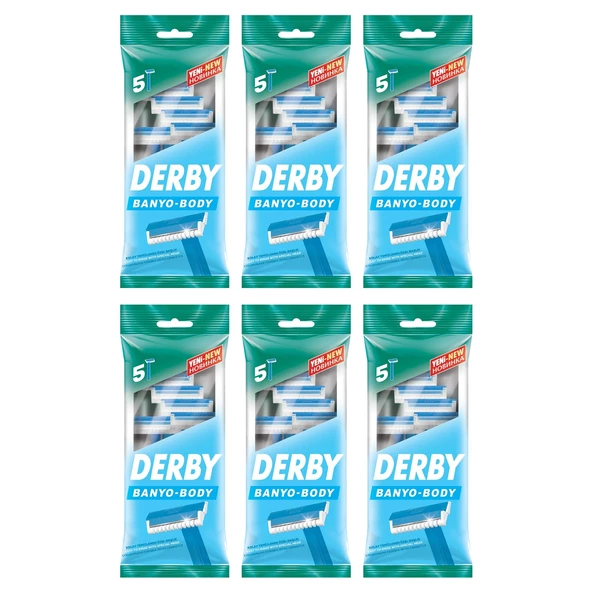 Derby Banyo 5 li Poşet Tıraş Bıçağı x 6 Adet ürün görseli 1
