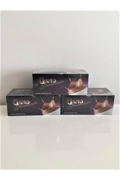 Gano Schokolade 3 in 1 Reishi Mantarlı Sıcak Çikolata 3'lü Paket ürün görseli 1