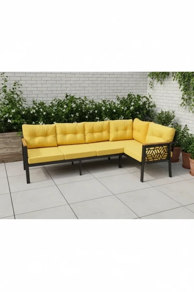 adımshops melisa 3+2 Köşe Yön değiştirilebilir Koltuk Takımı Balkon-bahçe-kafe-çay Seti fonksiyonel ürün görseli 1