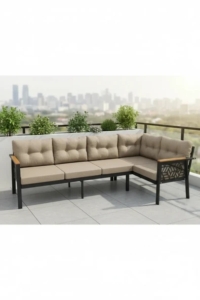 adımshops melisa 3+2 Köşe Yön değiştirilebilir Koltuk Takımı Balkon-bahçe-kafe-çay Seti fonksiyonel ürün görseli 1
