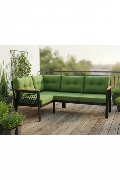 adımshops melisa 2+2 Köşe Yön değiştirilebilir Koltuk Takımı Balkon-bahçe-kafe-çay Seti fonksiyonel ürün görseli 1