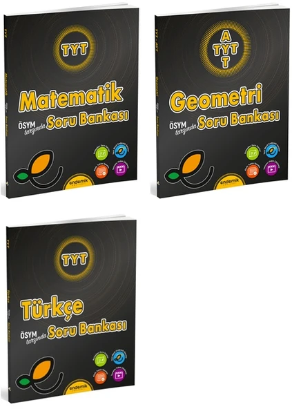 Endemik 2025 Tyt Matematik + Geometri + Türkçe Soru Kitabı Seti 3 Kitap ürün görseli 1