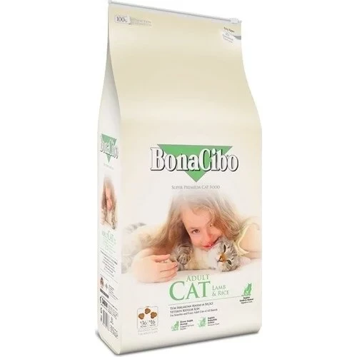 Bonacibo Kuzu Etli ve Pirinçli Yetişkin Kedi Maması 2 kg ürün görseli 1