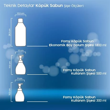 FOMY Classic Köpük Sabun 500 ml - Resim 3