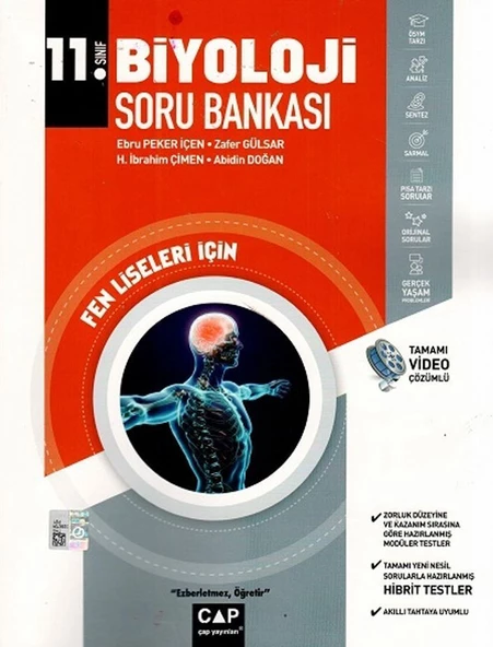11. Sınıf Biyoloji Fen Lisesi Soru Bankası Çap Yayınları ürün görseli 1