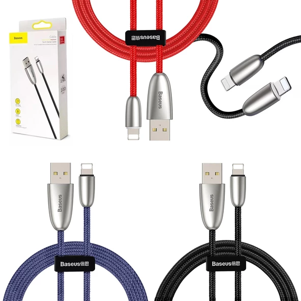 Baseus Torch Series Lightning Şarj ve Data Kablosu 1.5A 2mt CALHJ-B ürün görseli 1