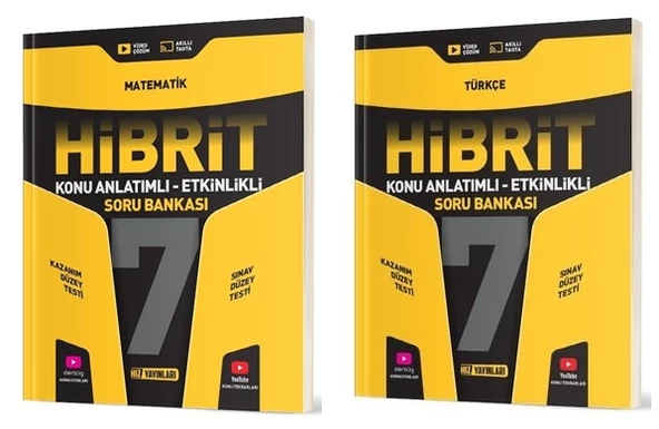 Hız 2025 7. Sınıf Matematik + Türkçe Hibrit - Konu Soru Seti 2 Kitap ürün görseli 1