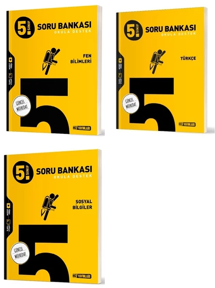 Hız 2025 5. Sınıf Fen Bilimleri + Türkçe + Sosyal Soru Bankası Seti 3 Kitap ürün görseli 1