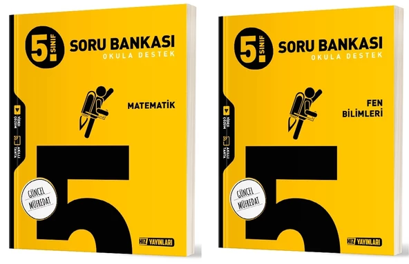Hız 2025 5. Sınıf Matematik + Fen Bilimleri Soru Bankası Seti 2 Kitap ürün görseli 1
