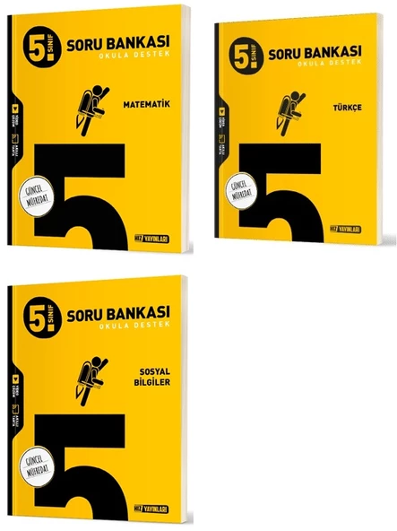 Hız 2025 5. Sınıf Matematik + Türkçe + Sosyal Soru Bankası Seti 3 Kitap ürün görseli 1
