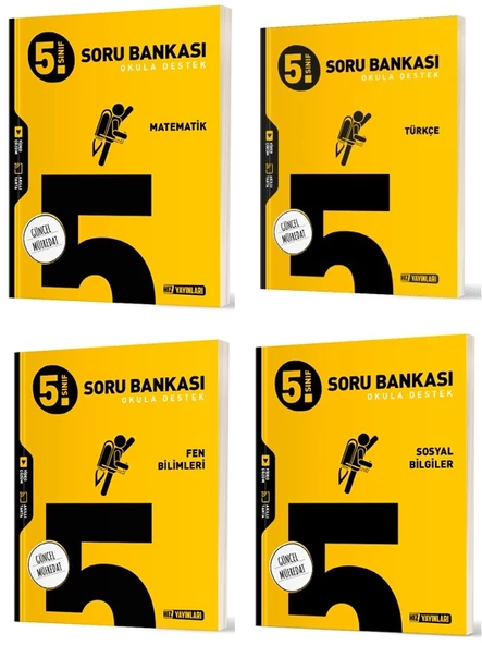 Hız 2025 5. Sınıf Matematik Türkçe Fen Sosyal Soru Bankası Seti 4 Kitap ürün görseli 1