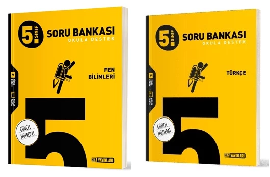 Hız 2025 5. Sınıf Türkçe + Fen Bilimleri Soru Bankası Seti 2 Kitap ürün görseli 1