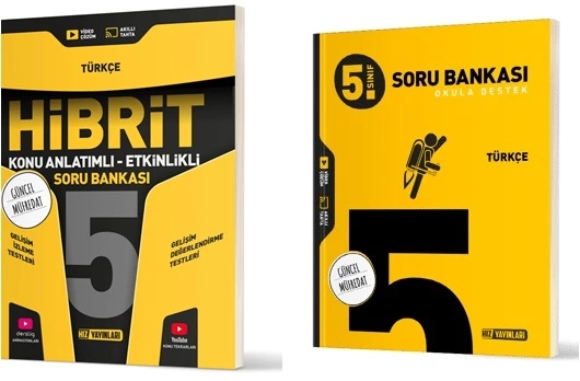 Hız 2025 5. Sınıf Türkçe Soru + Hibrit - Konu Seti 2 Kitap ürün görseli 1