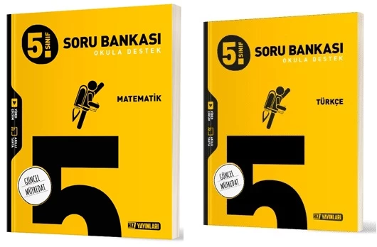 Hız 2025 5. Sınıf Matematik + Türkçe Soru Bankası Seti 2 Kitap ürün görseli 1