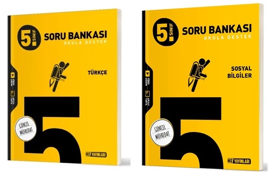 Hız 2025 5. Sınıf Türkçe + Sosyal Bilgiler Soru Bankası Seti 2 Kitap ürün görseli 1