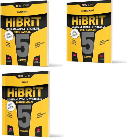 Hız 2025 5. Sınıf Matematik + Türkçe + Fen Hibrit - Konu Seti 3 Kitap ürün görseli 1