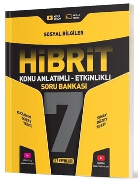 Hız Yayınları 2025 7. Sınıf Sosyal Bilgiler Hibrit - Konu Anlatımlı Soru Bankası ürün görseli 1