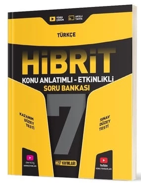 Hız Yayınları 2025 7. Sınıf Türkçe Hibrit - Konu Anlatımlı Soru Bankası ürün görseli 1