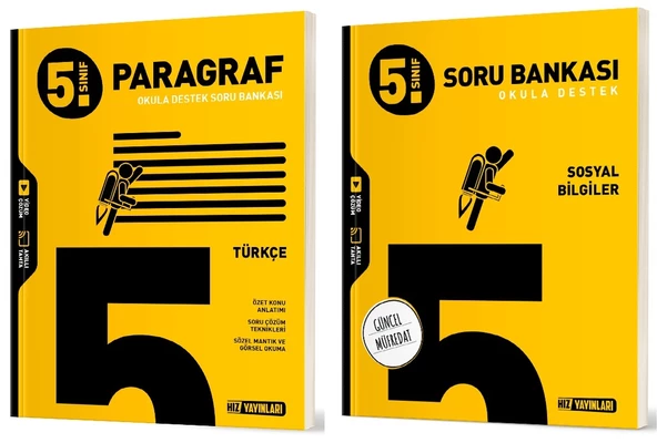 Hız 2025 5. Sınıf Paragraf + Sosyal Bilgiler Soru Bankası Seti 2 Kitap ürün görseli 1