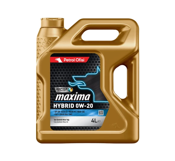Petrol Ofisi Maxima Hybrid 0W-20 4 lt Motor Yağı - 2024 ürün görseli 1