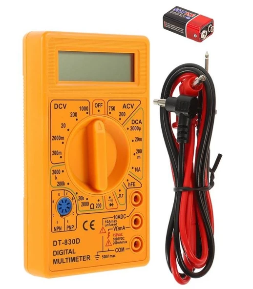 Dt 830D Dijital Ölçü Aleti Multimetre buzzer htf ürün görseli 1